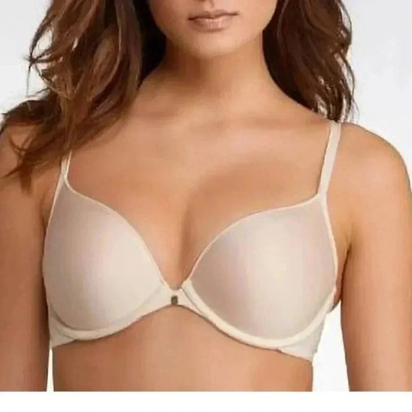 NWT Triumph lightweight adjustable classic mocha padded push-up Tshirt bra 32A - Picture 1 of 2